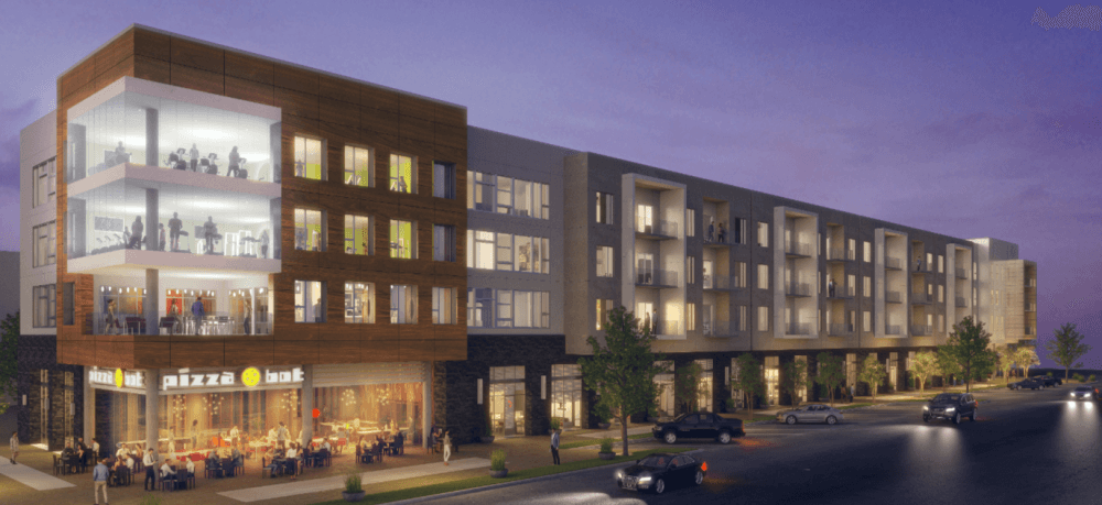 New 307-unit Residences at Metropark apartment complex under construction in Shenandoah