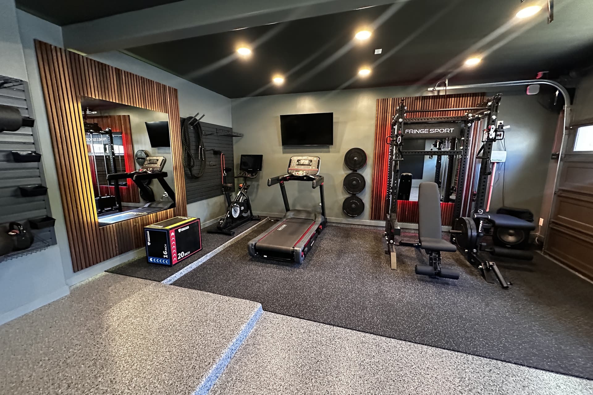 With home gym projects, the team hopes to help busy families by making working out more convinent, Julia said. (Courtesy Koncept Garage)
