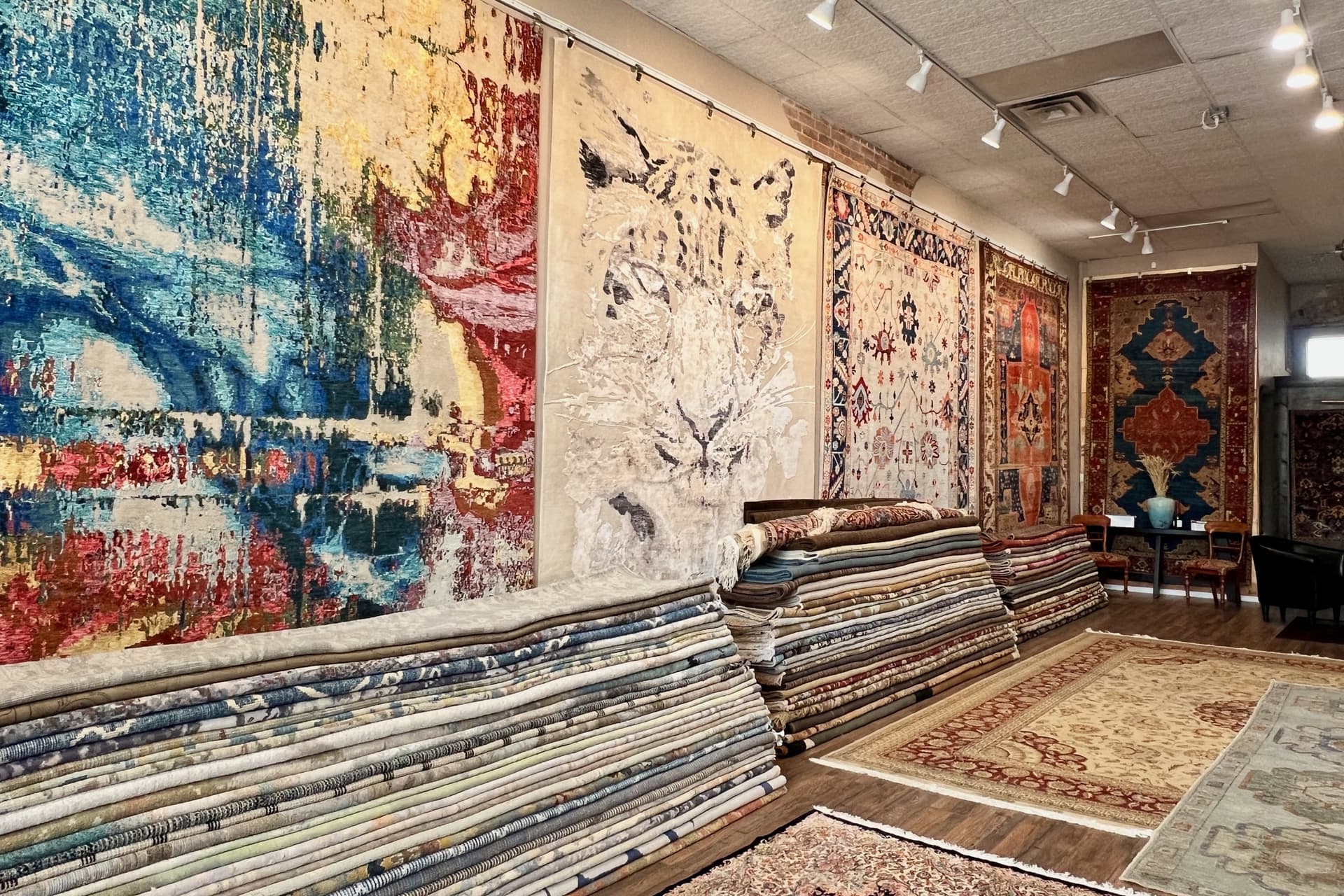 Sam’s Rug Corner offers imported, antique rugs in Historic Downtown McKinney