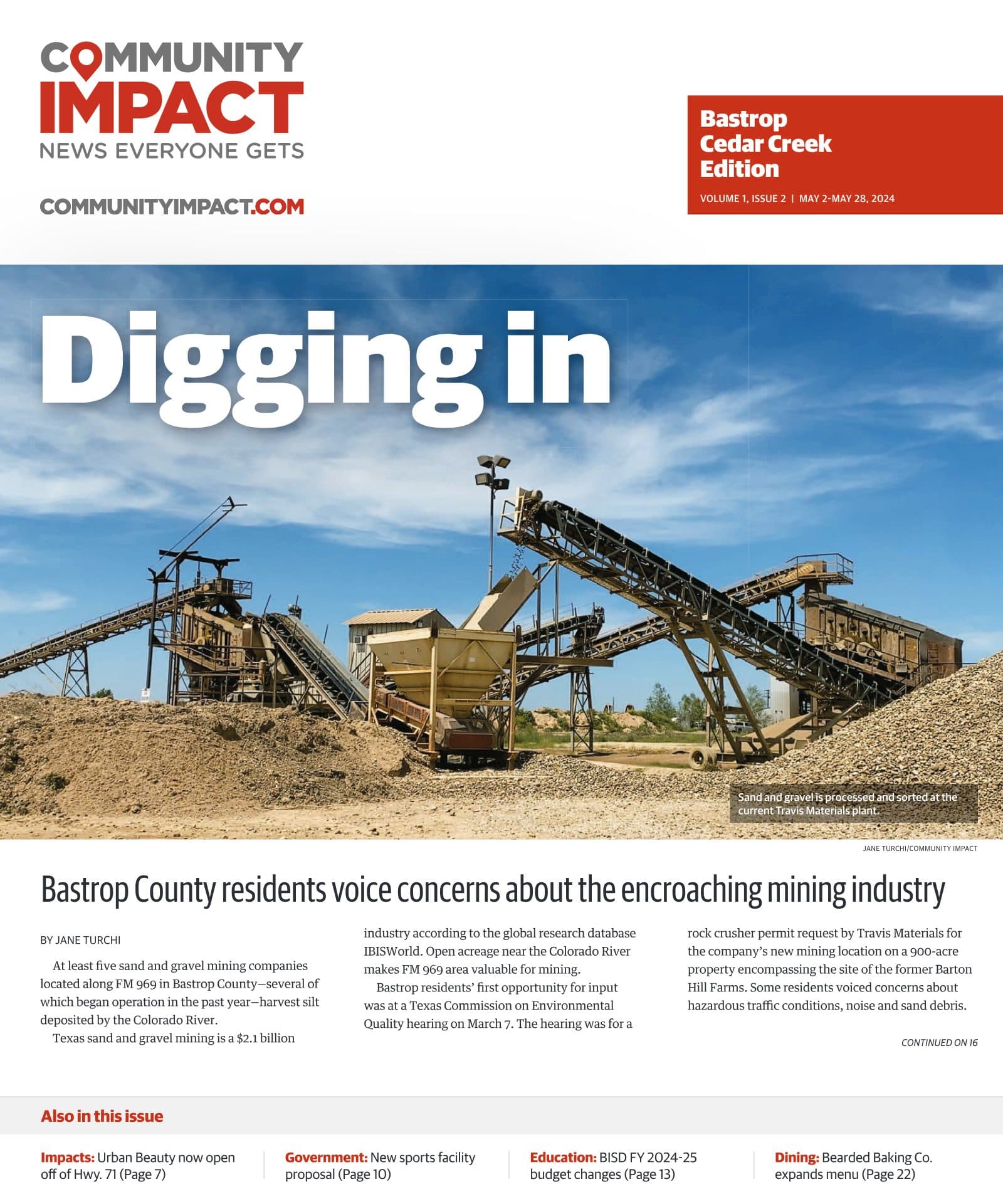 Bastrop - Cedar Creek cover — April 2024