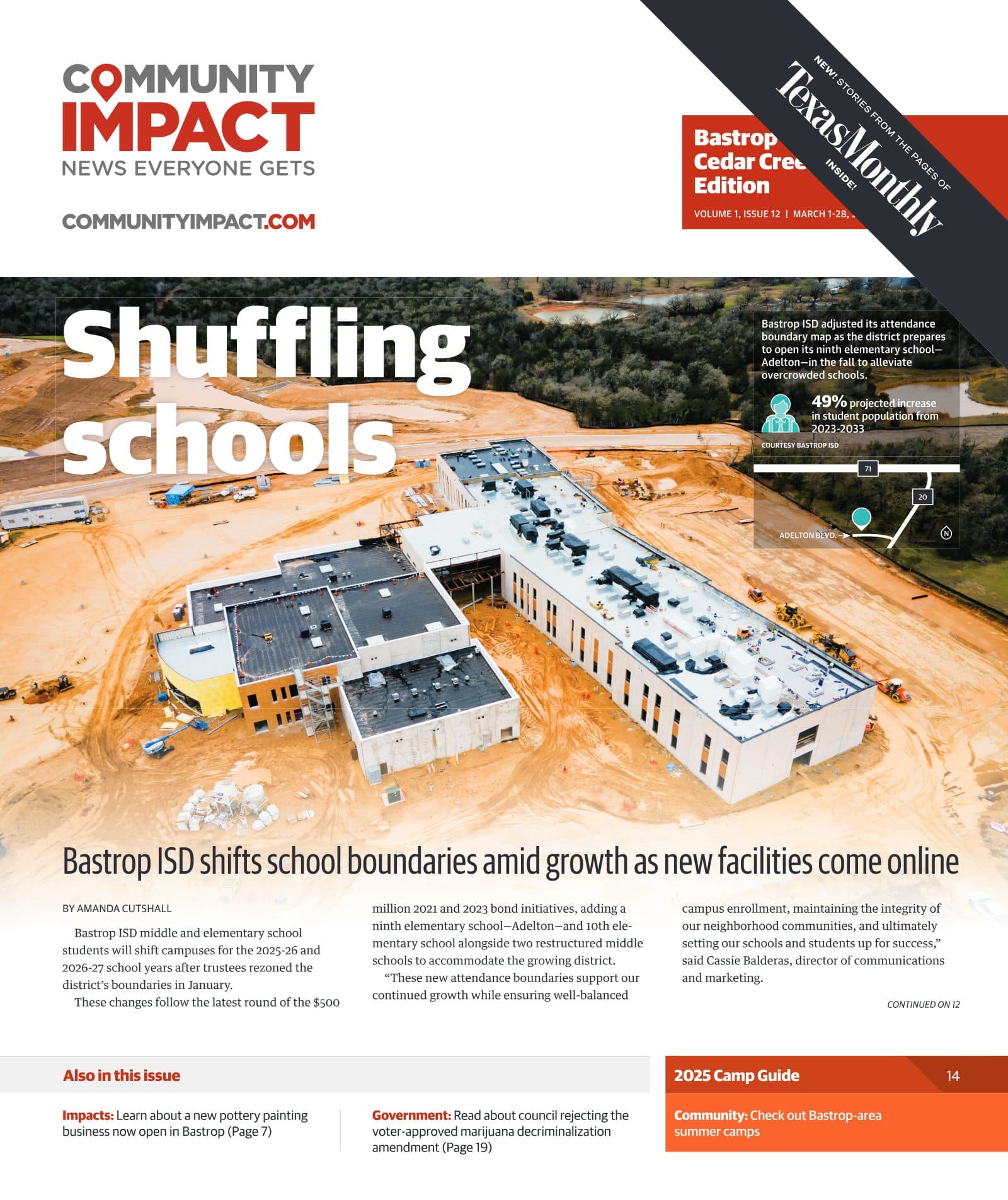 Bastrop - Cedar Creek cover — February 2025