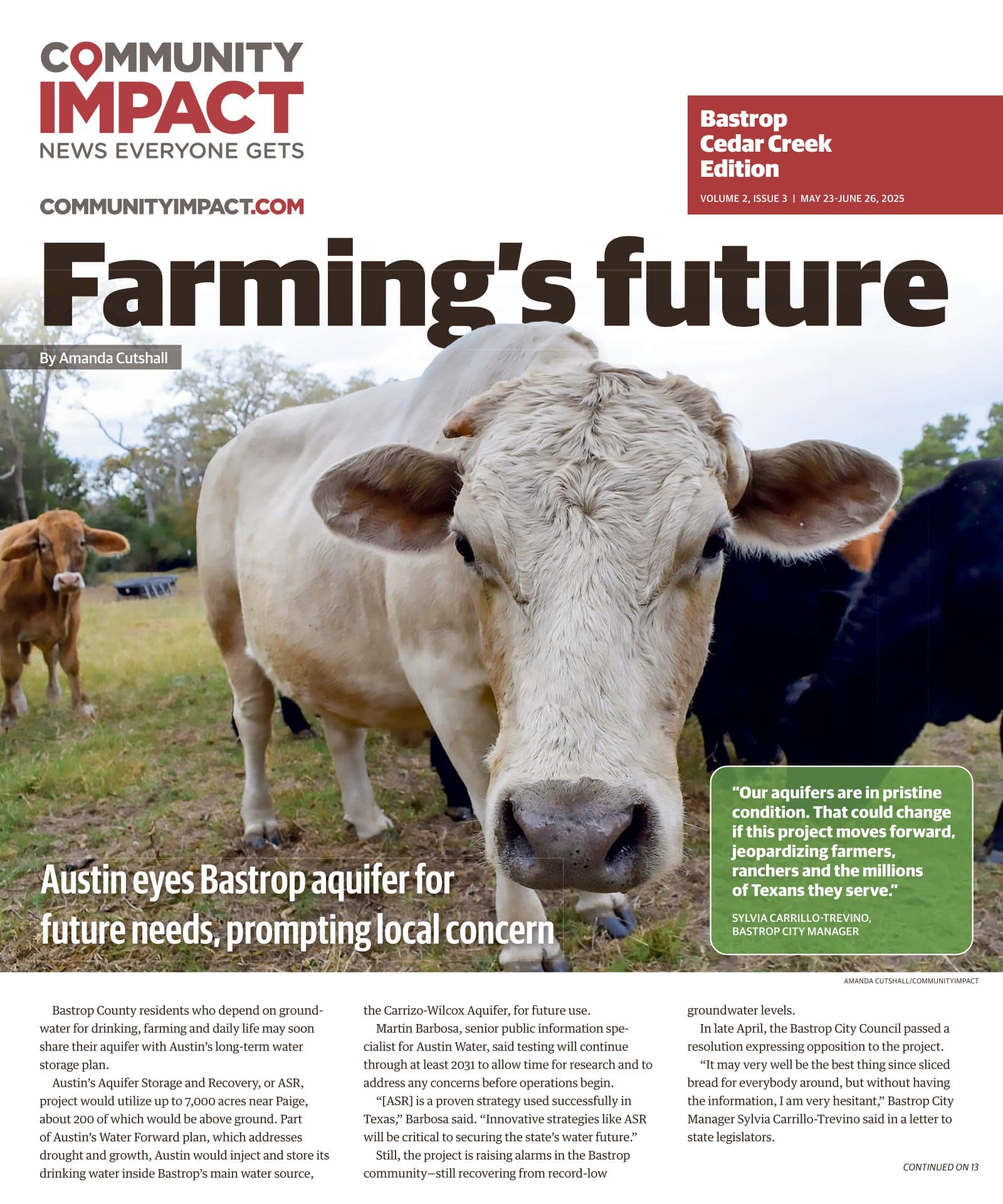Bastrop - Cedar Creek cover — May 2025