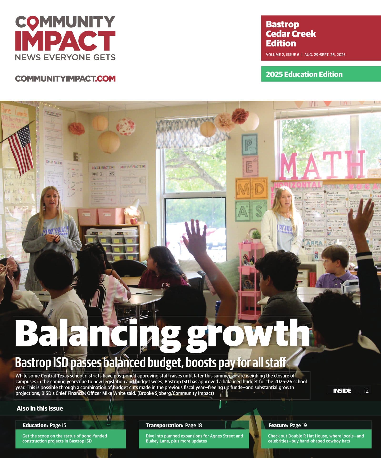 Bastrop - Cedar Creek cover — August 2025
