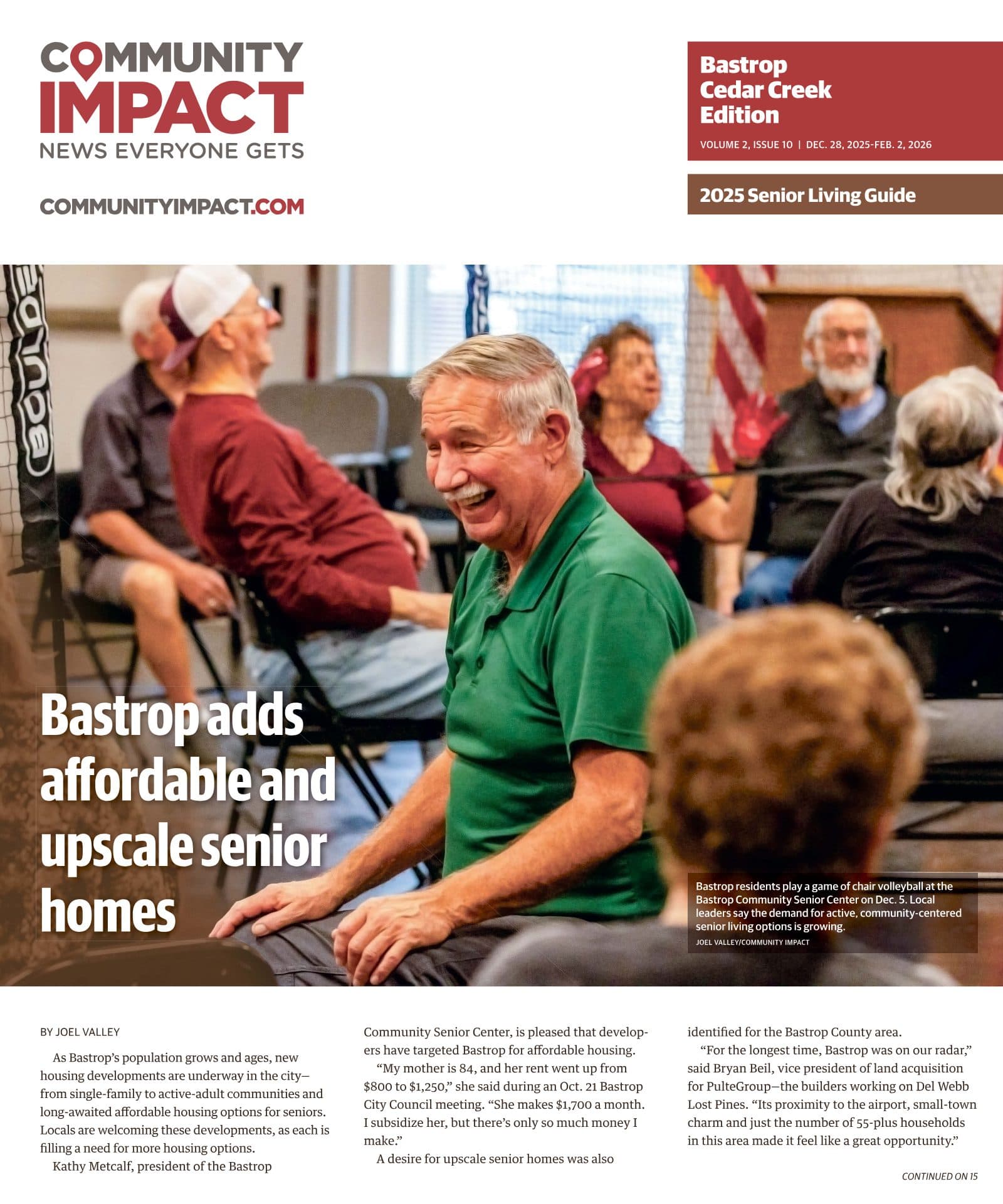 Bastrop - Cedar Creek cover — December 2025