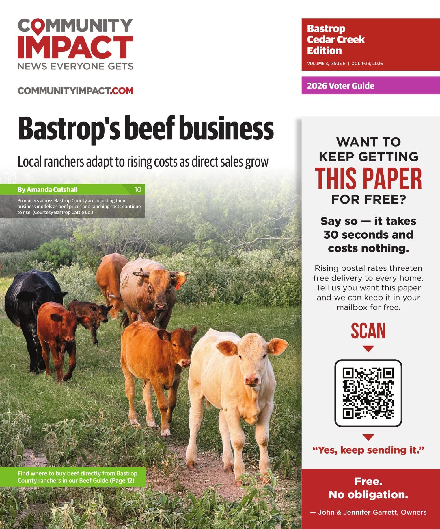 Bastrop - Cedar Creek cover — September 2026