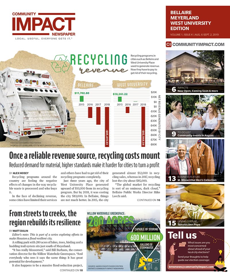 Bellaire - Meyerland - West University cover — August 2019