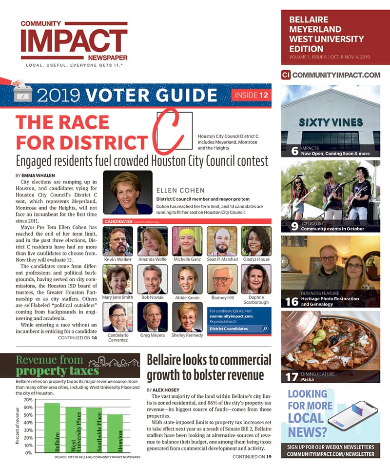 Bellaire - Meyerland - West University cover — October 2019