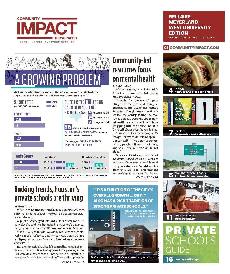 Bellaire - Meyerland - West University cover — November 2019