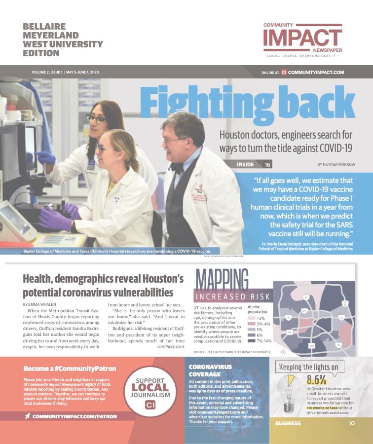Bellaire - Meyerland - West University cover — May 2020