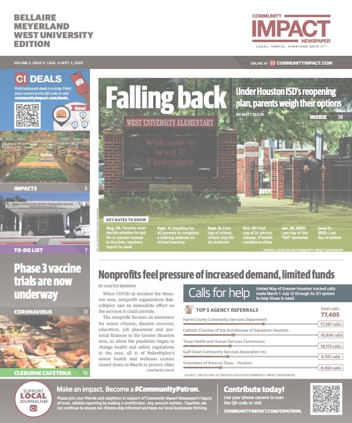 Bellaire - Meyerland - West University cover — August 2020