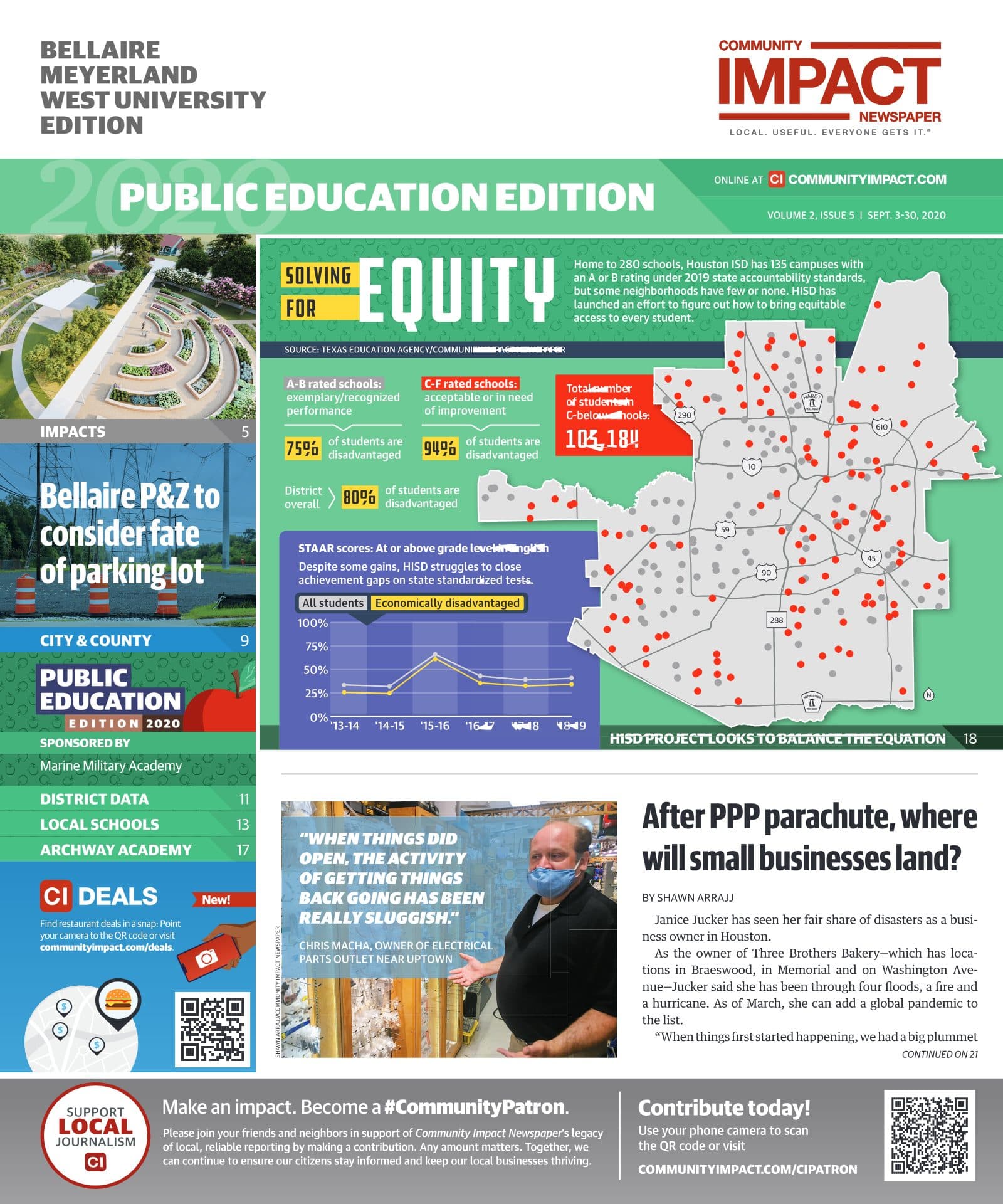 Bellaire - Meyerland - West University cover — September 2020