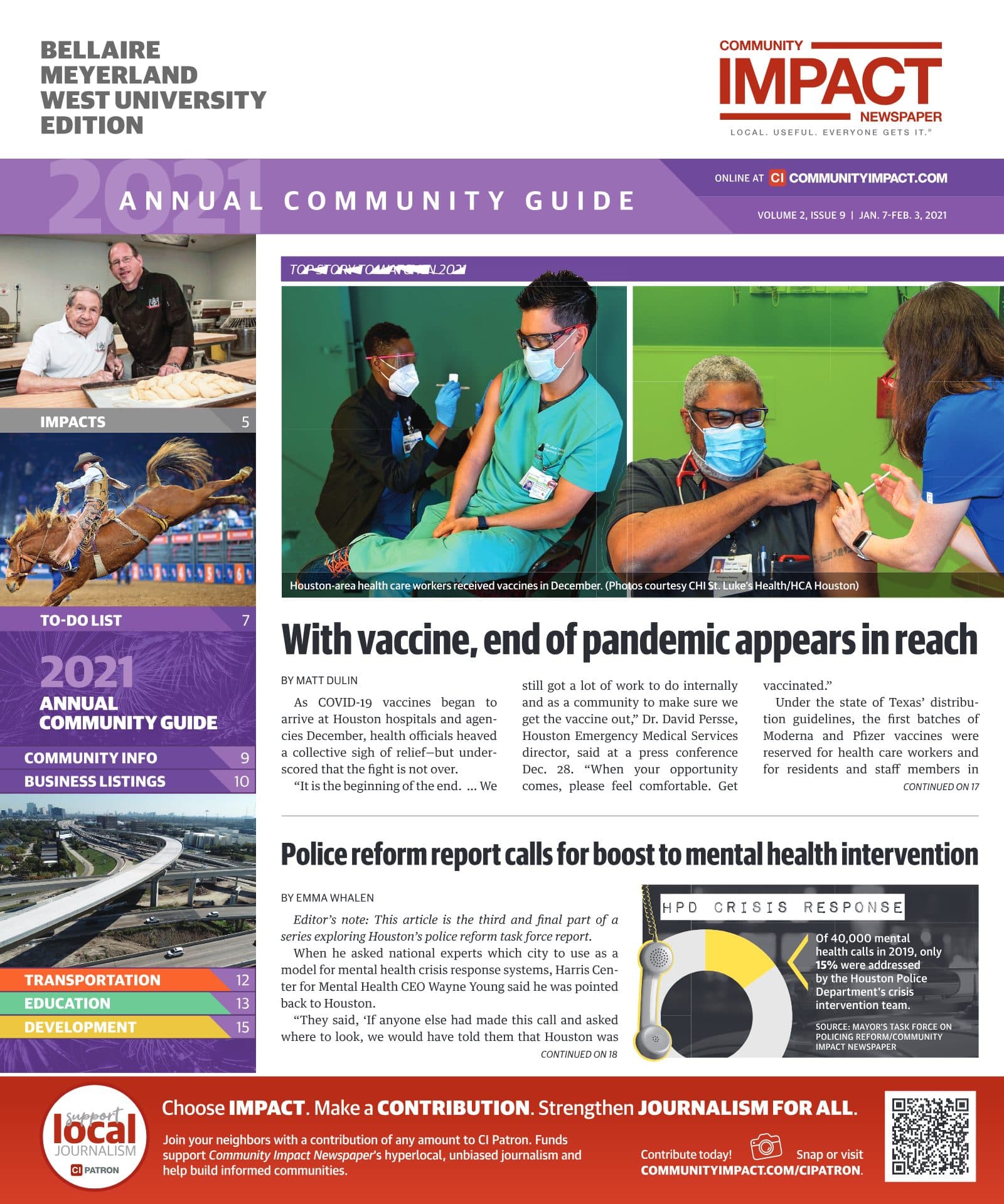 Bellaire - Meyerland - West University cover — January 2021
