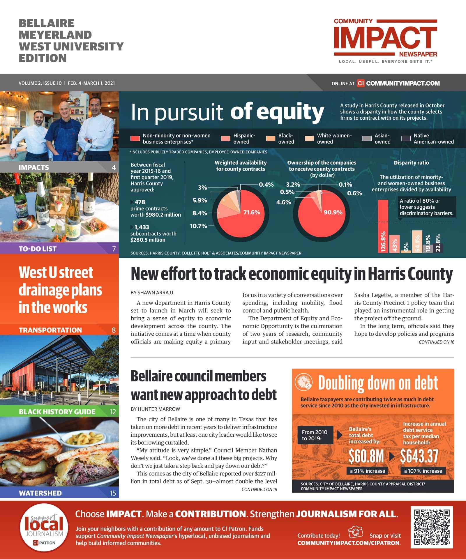 Bellaire - Meyerland - West University cover — February 2021