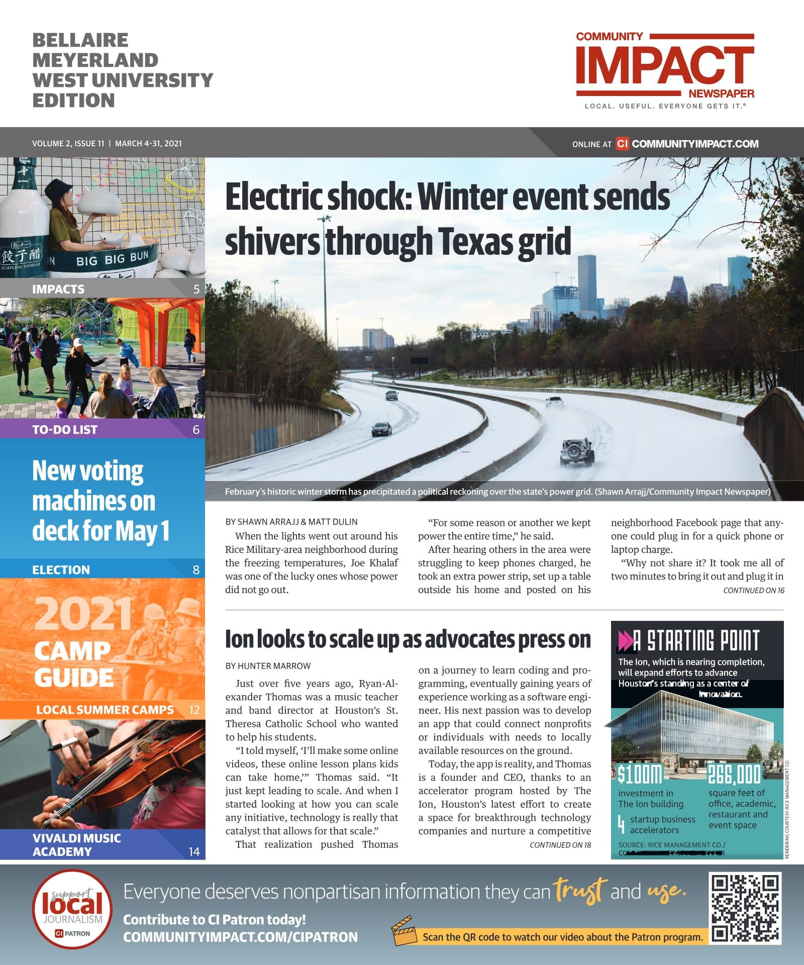 Bellaire - Meyerland - West University cover — March 2021