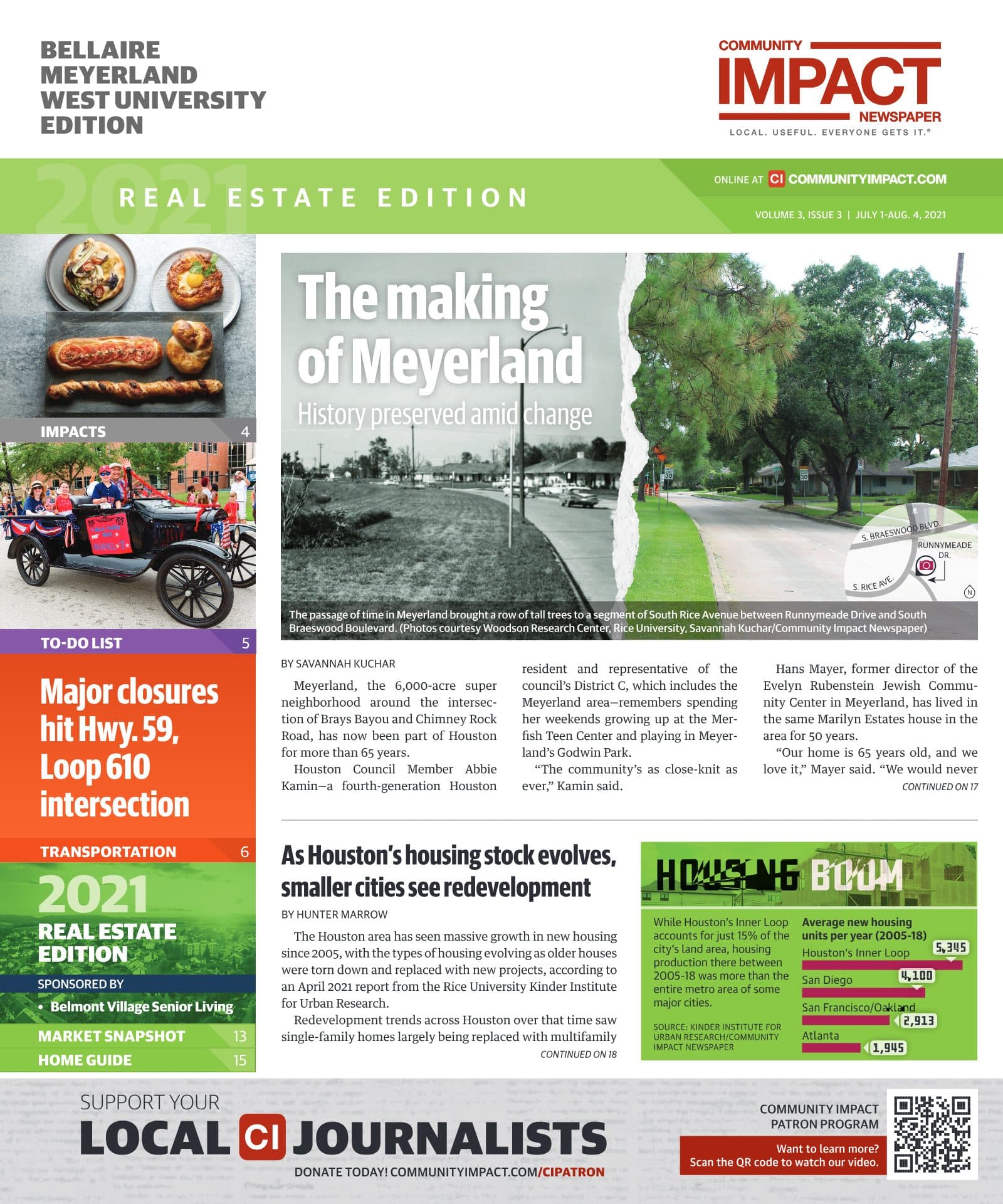 Bellaire - Meyerland - West University cover — July 2021