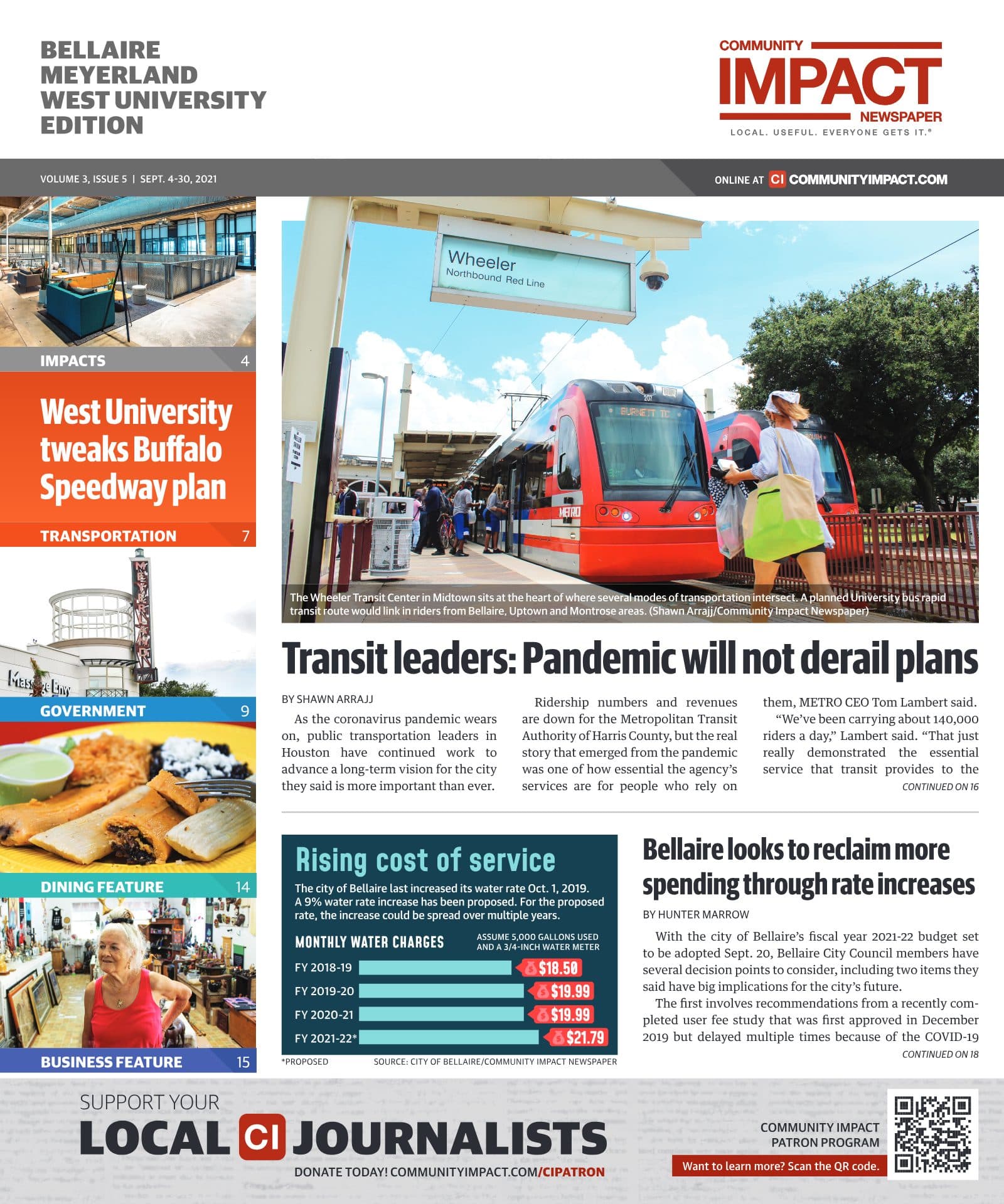 Bellaire - Meyerland - West University cover — September 2021