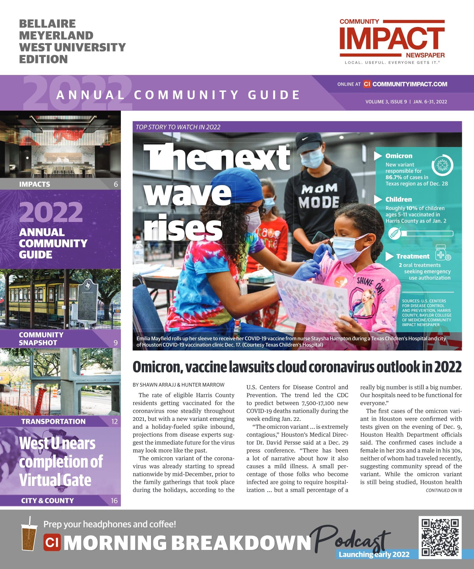 Bellaire - Meyerland - West University cover — January 2022