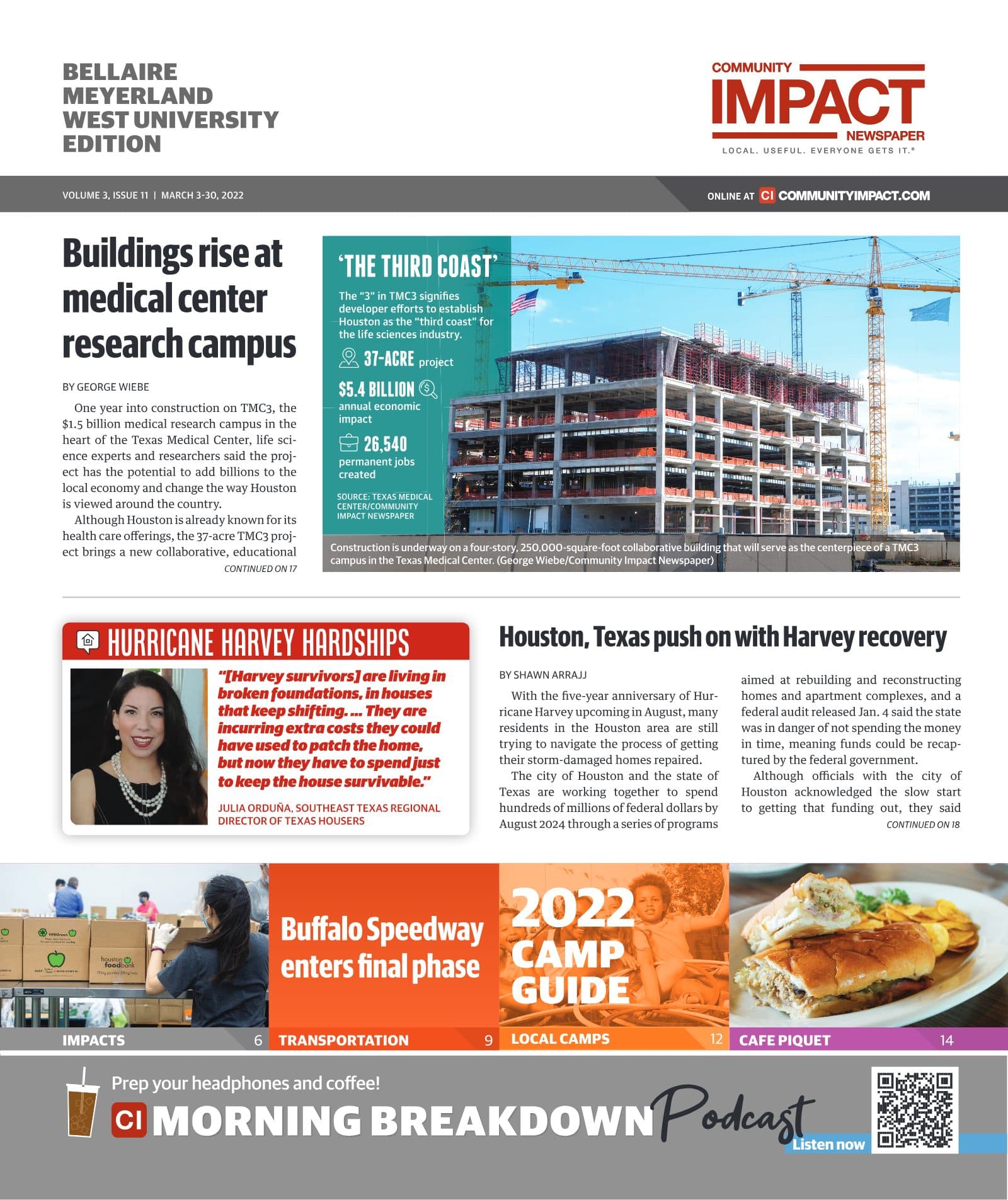 Bellaire - Meyerland - West University cover — March 2022
