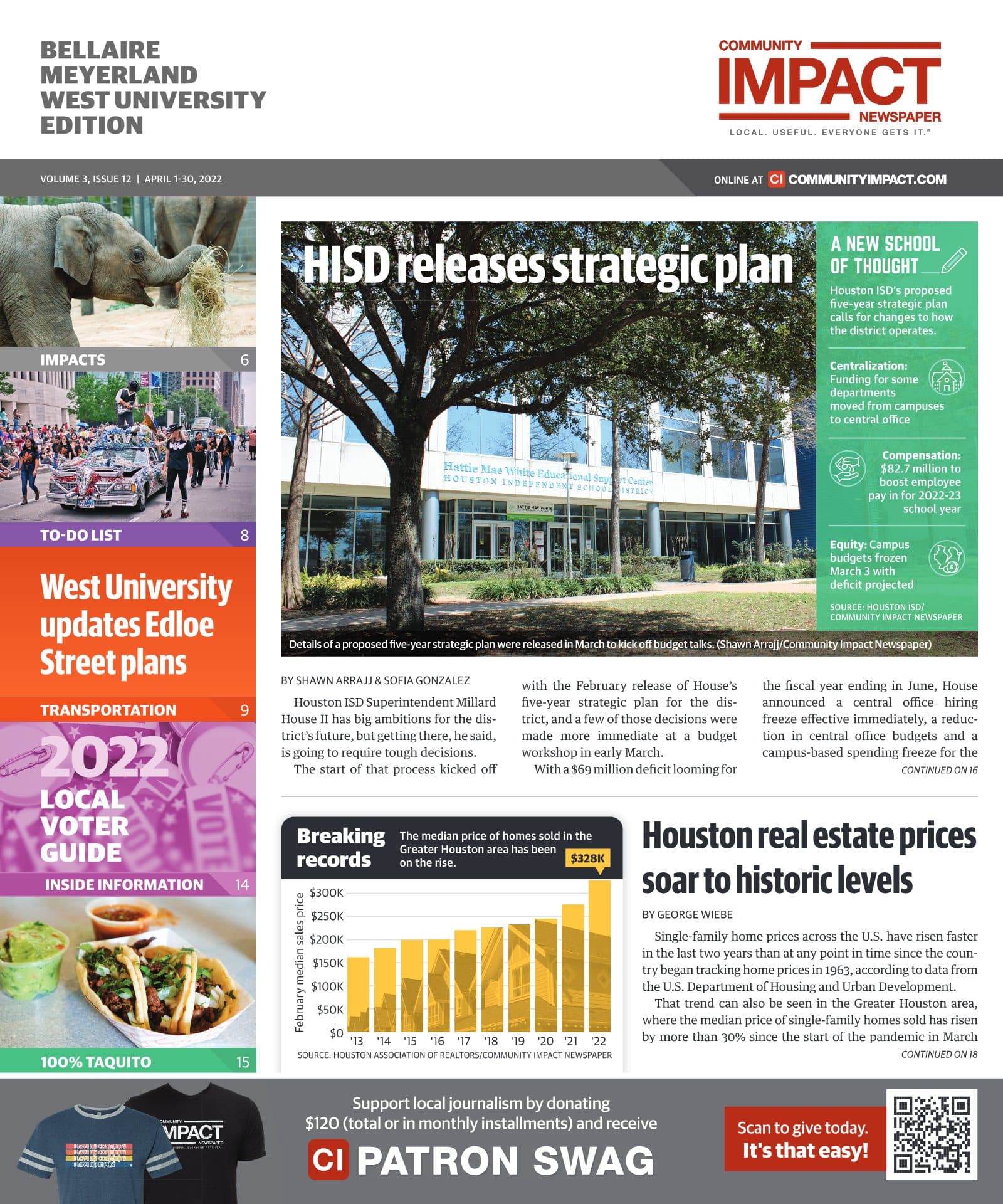 Bellaire - Meyerland - West University cover — April 2022