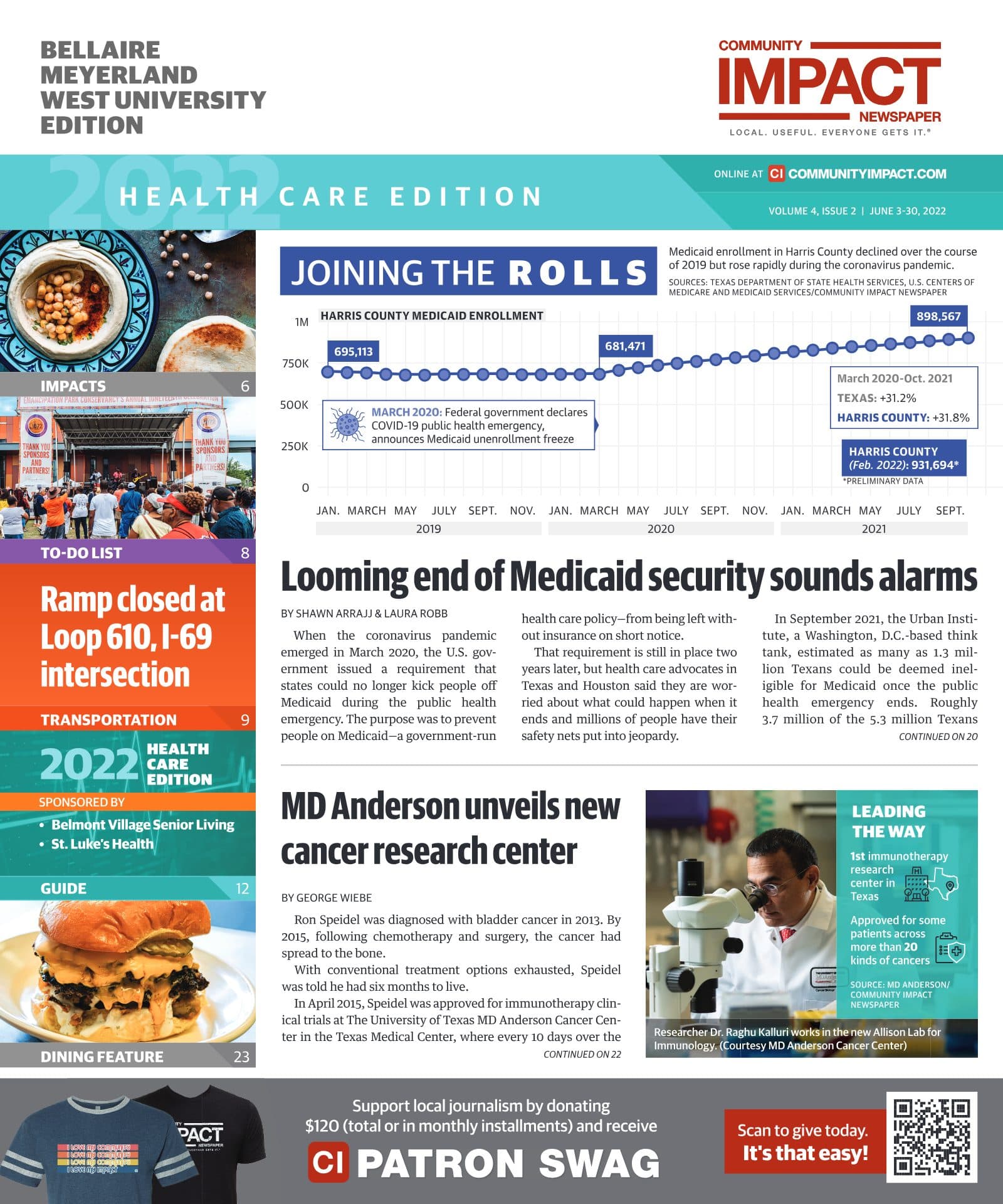 Bellaire - Meyerland - West University cover — June 2022