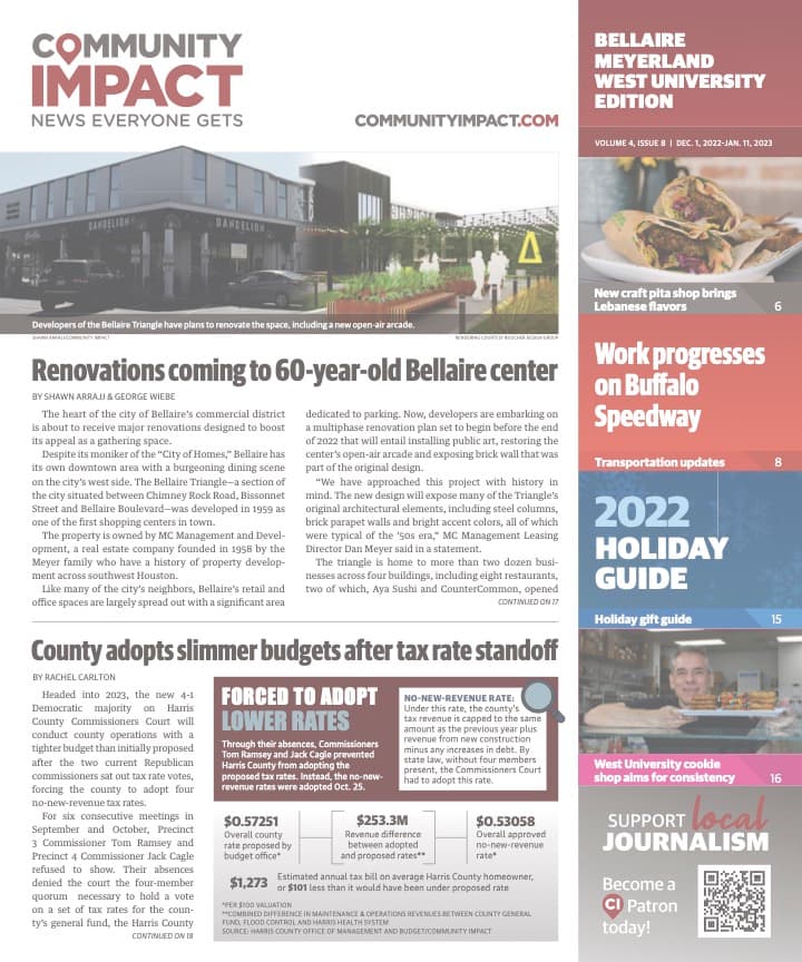 Bellaire - Meyerland - West University cover — December 2022