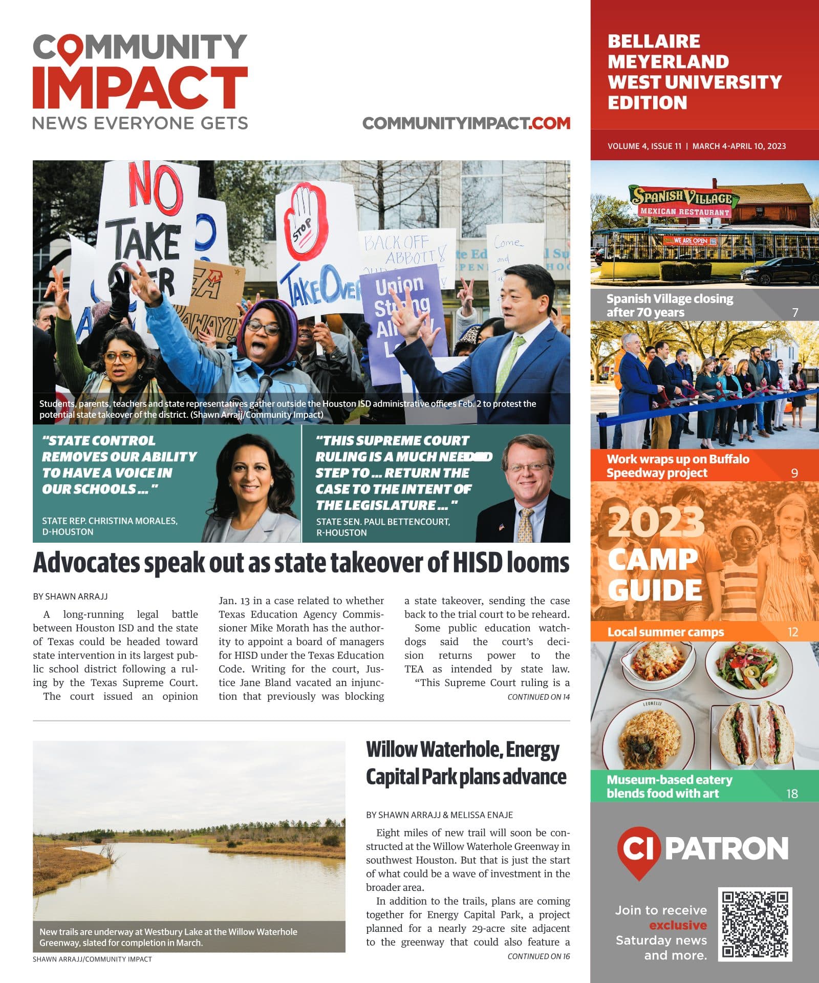 Bellaire - Meyerland - West University cover — March 2023