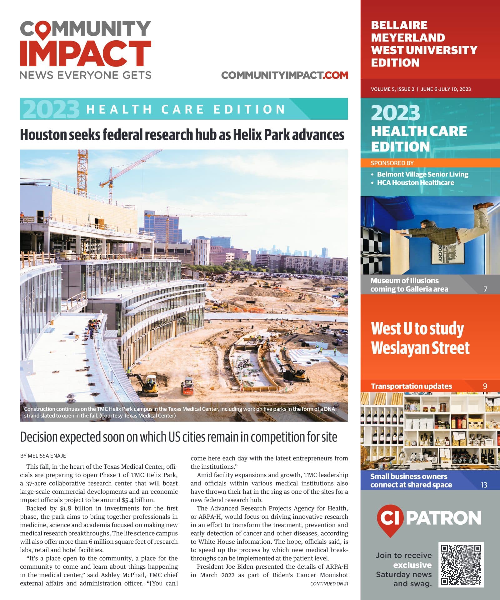 Bellaire - Meyerland - West University cover — June 2023