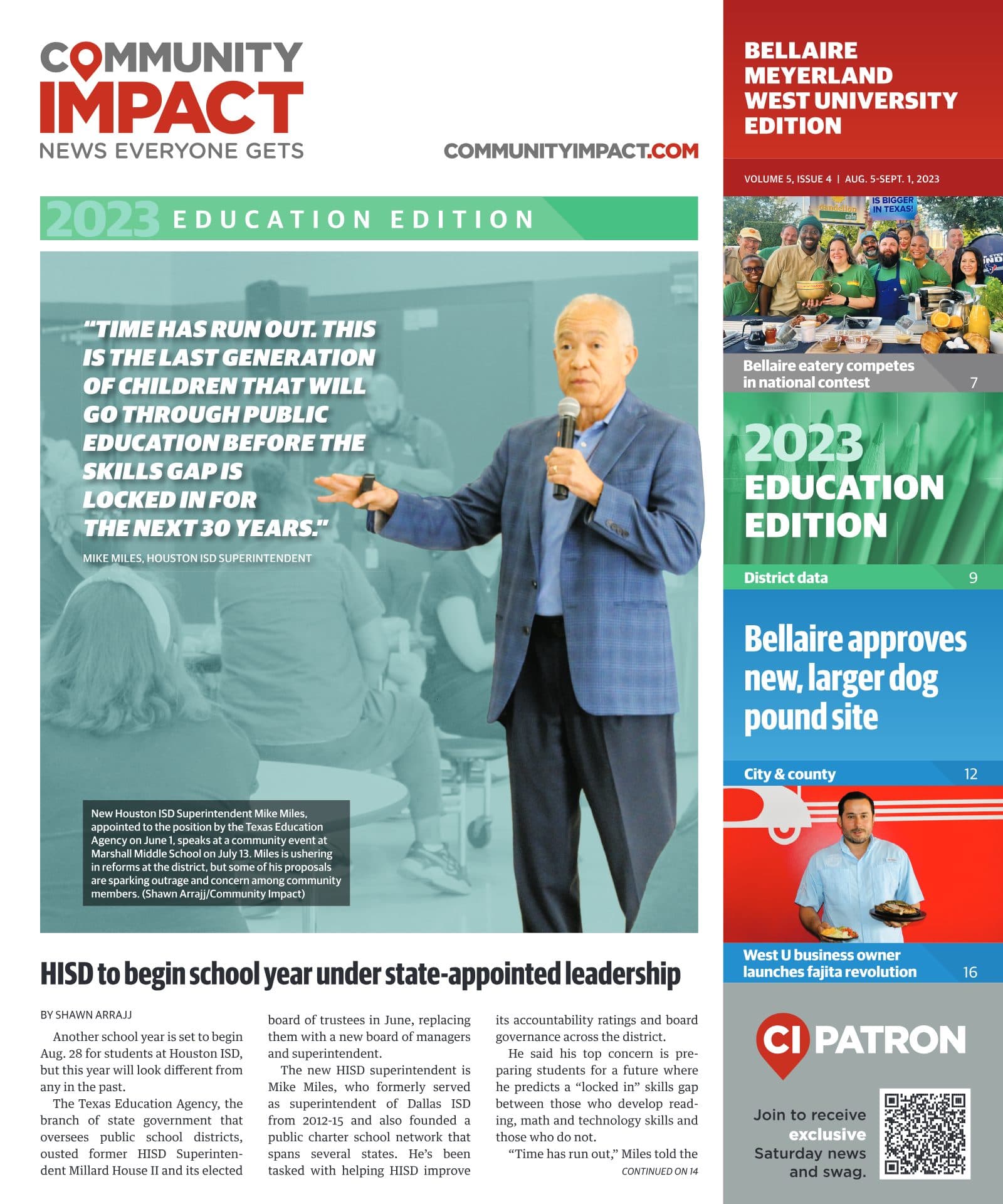 Bellaire - Meyerland - West University cover — August 2023