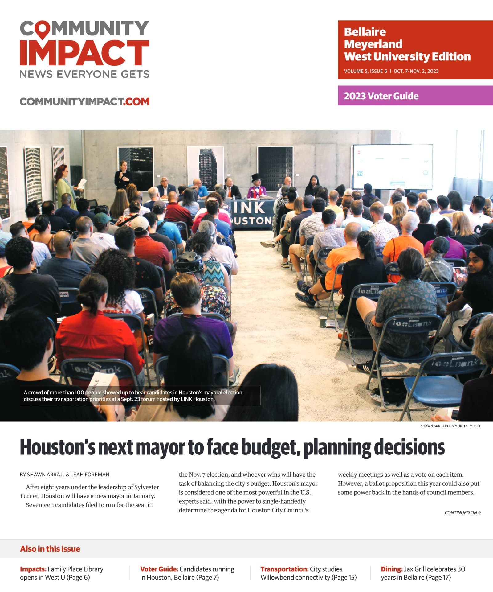 Bellaire - Meyerland - West University cover — October 2023