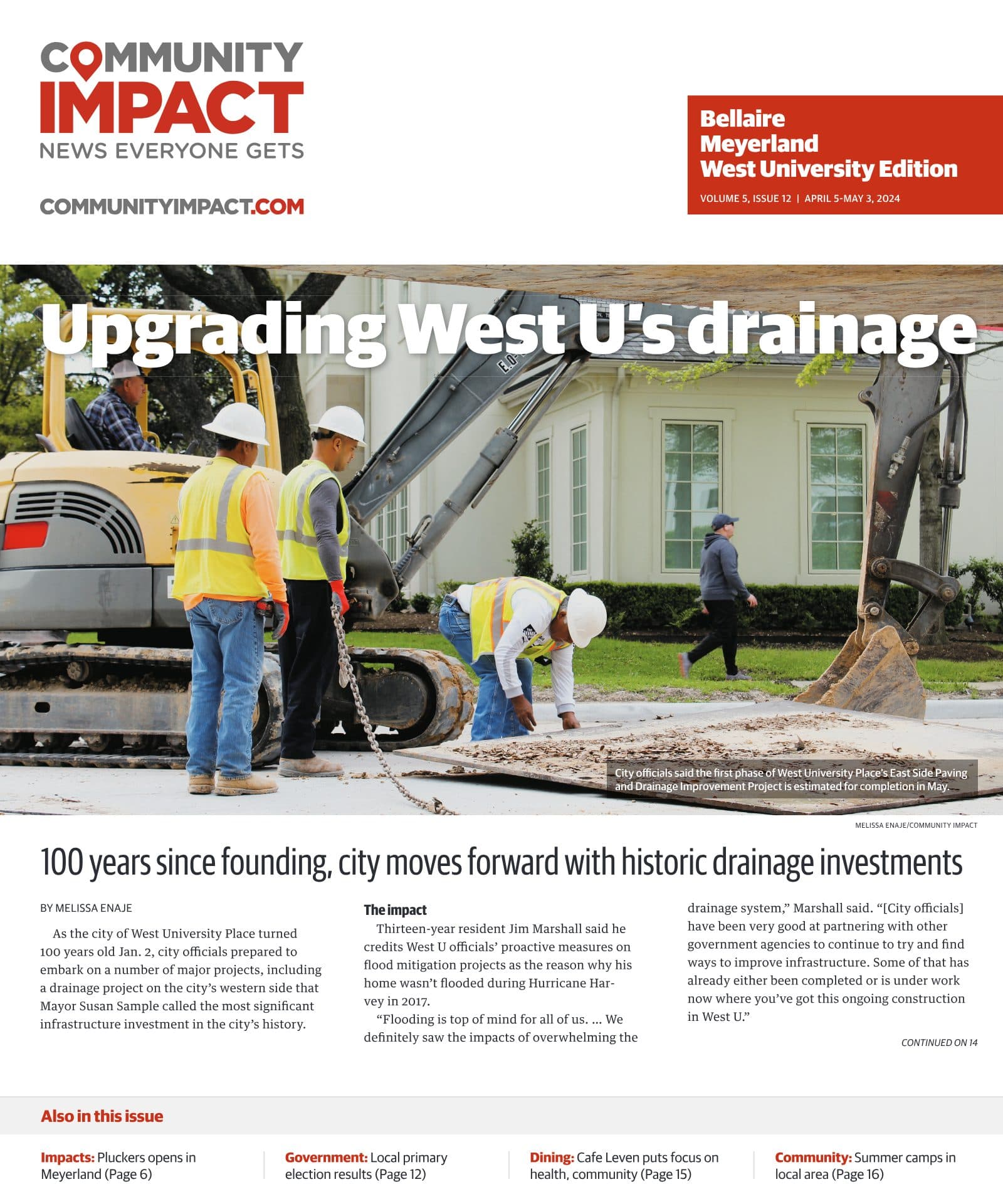 Bellaire - Meyerland - West University cover — April 2024