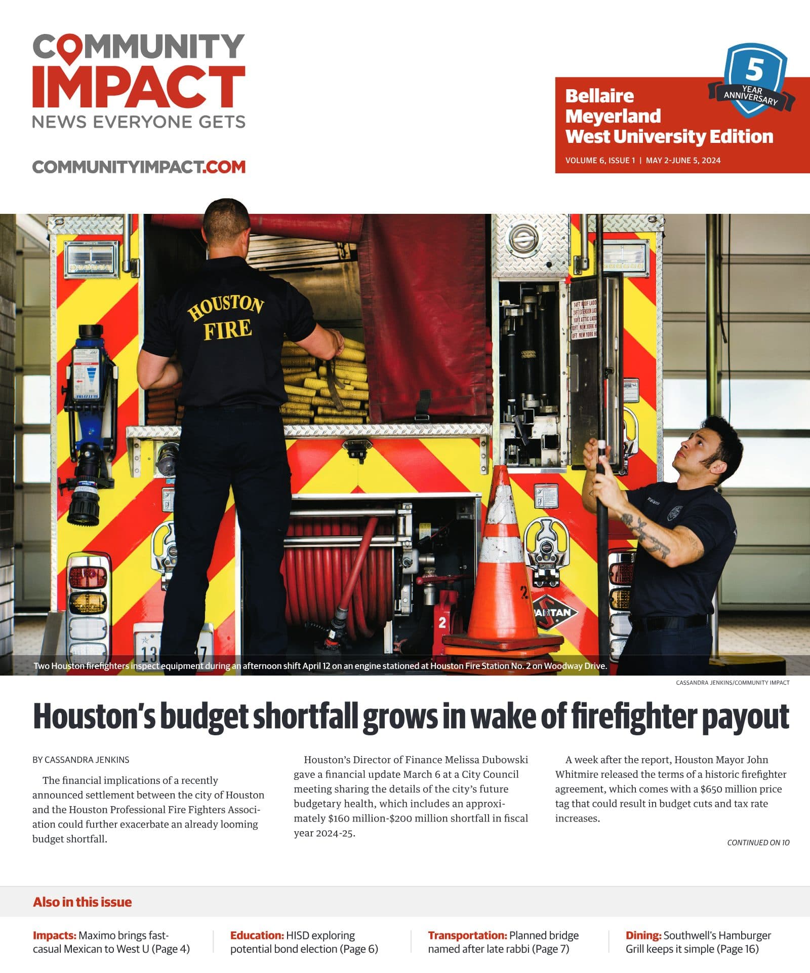 Bellaire - Meyerland - West University cover — May 2024
