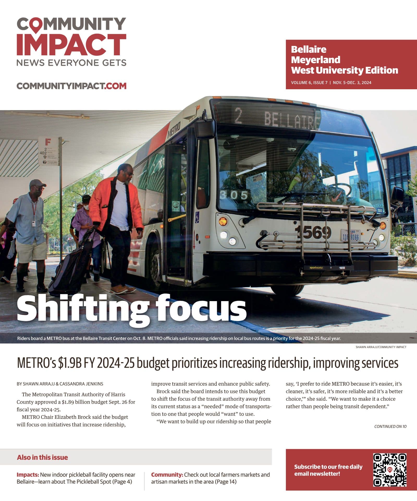 Bellaire - Meyerland - West University cover — November 2024