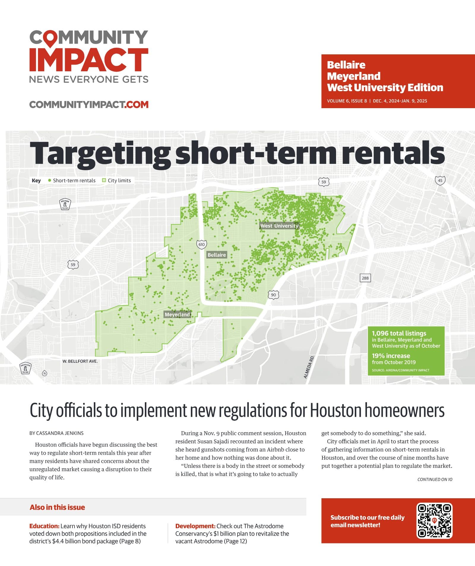 Bellaire - Meyerland - West University cover — December 2024