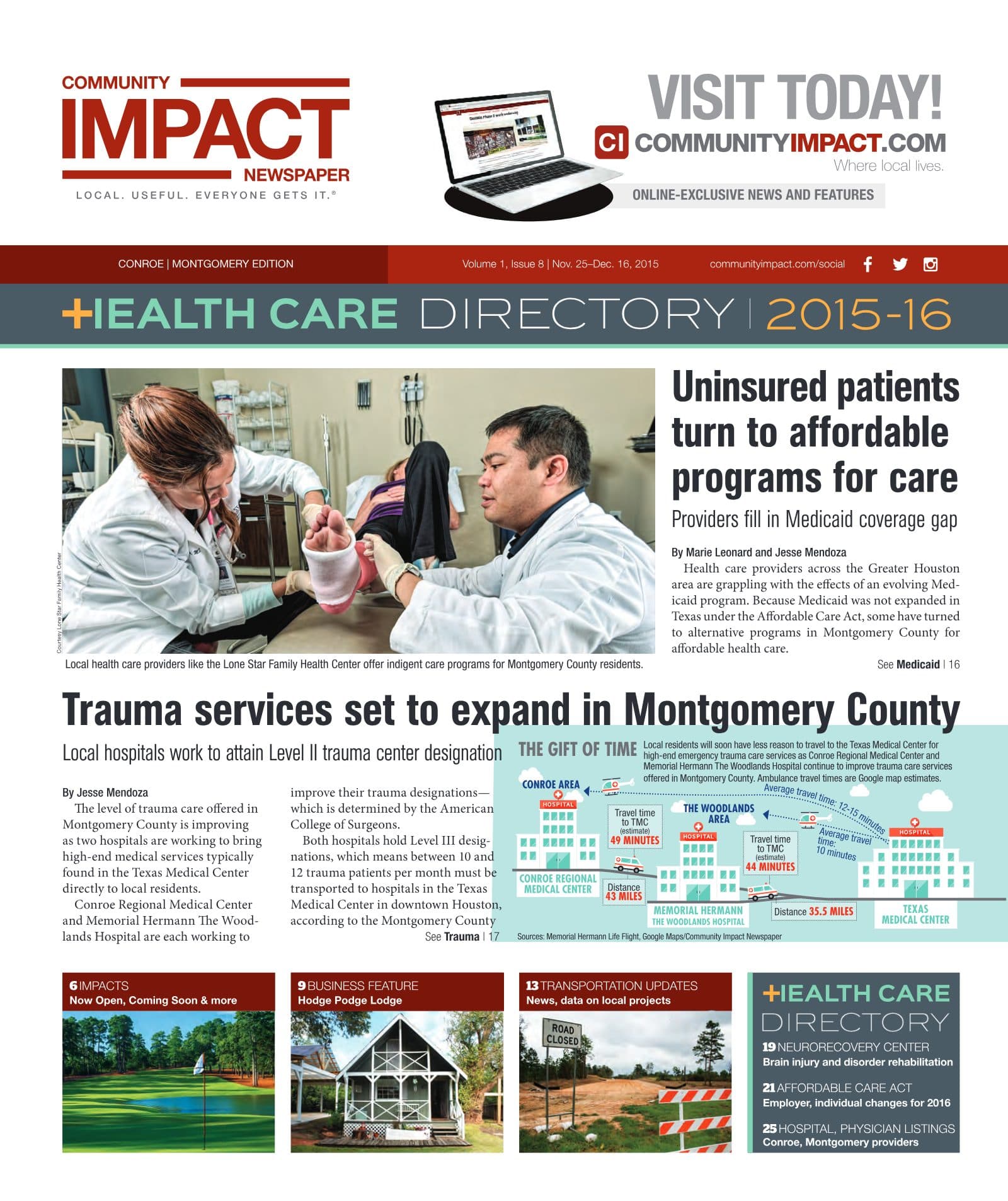 Conroe - Montgomery cover — November 2015