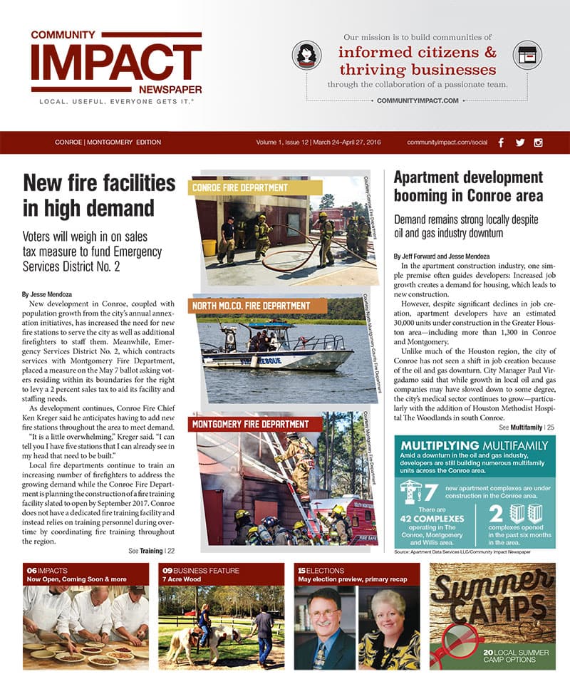 Conroe - Montgomery cover — March 2016