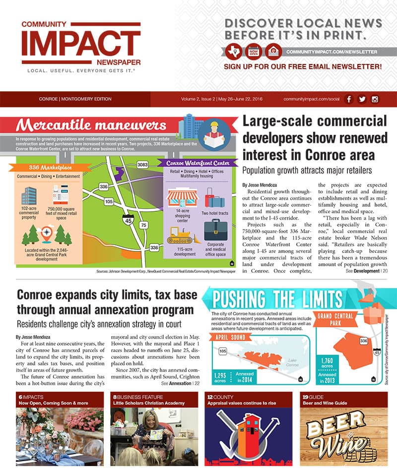 Conroe - Montgomery cover — May 2016
