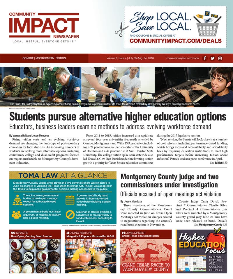 Conroe - Montgomery cover — July 2016