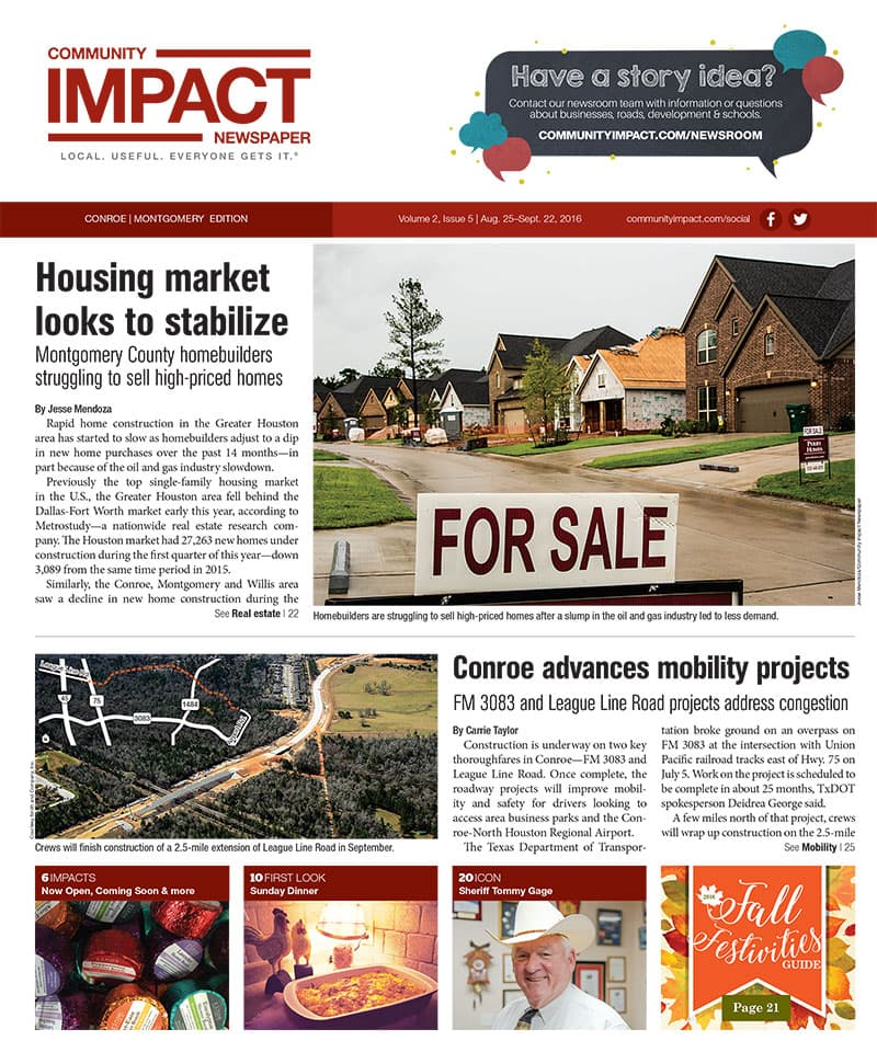 Conroe - Montgomery cover — August 2016