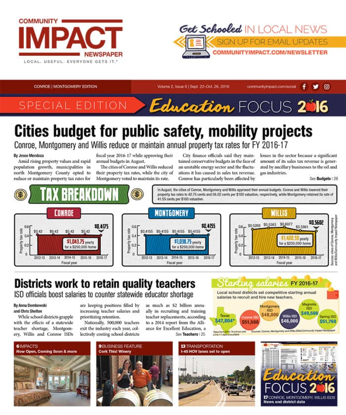 Conroe - Montgomery cover — September 2016