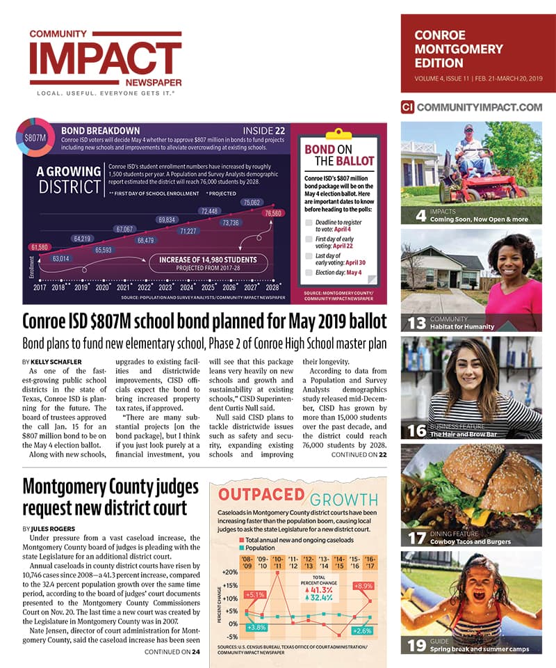 Conroe - Montgomery cover — February 2019