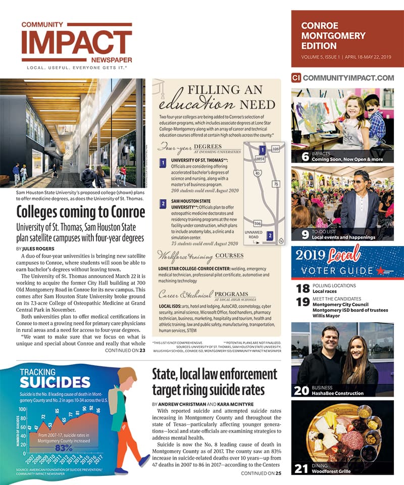 Conroe - Montgomery cover — April 2019