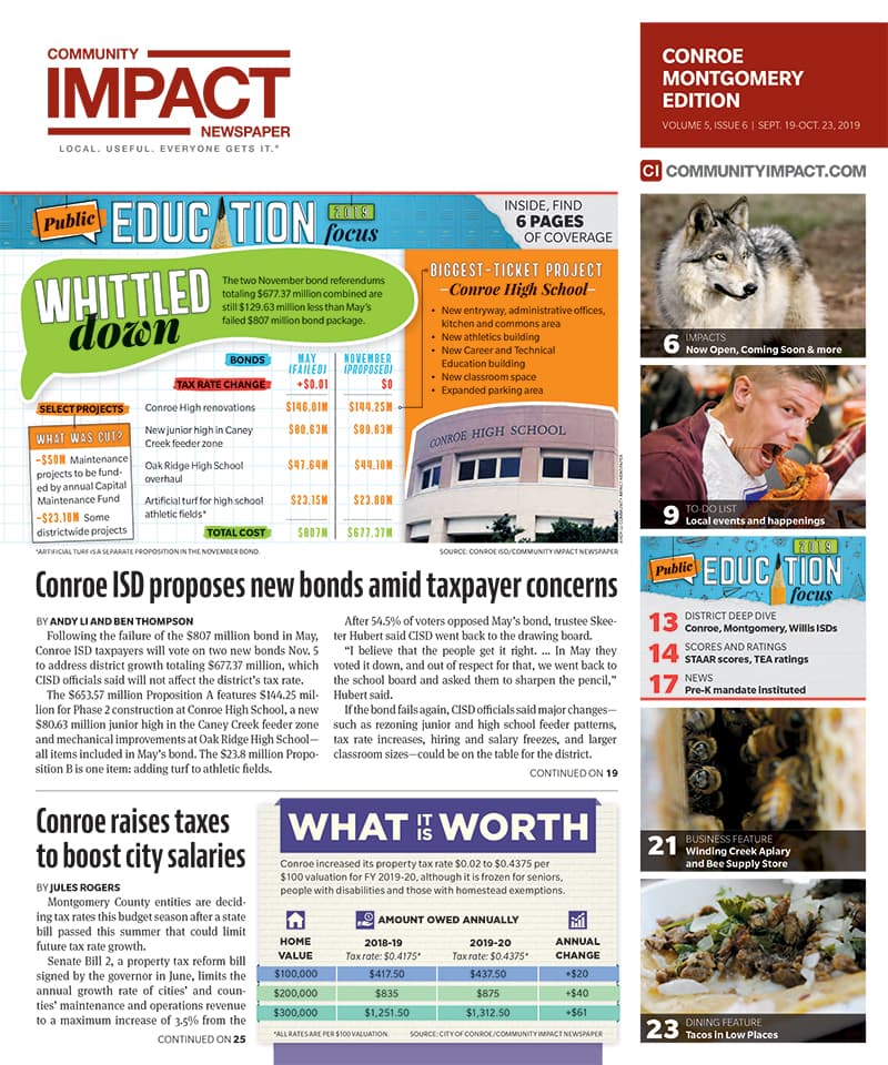 Conroe - Montgomery cover — September 2019