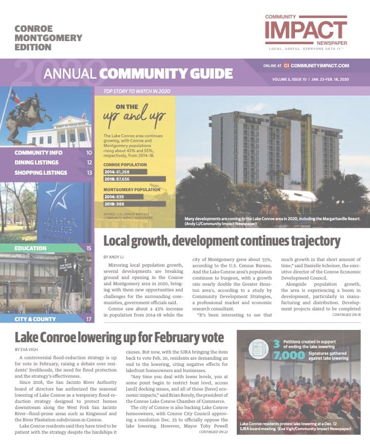 Conroe - Montgomery cover — January 2020
