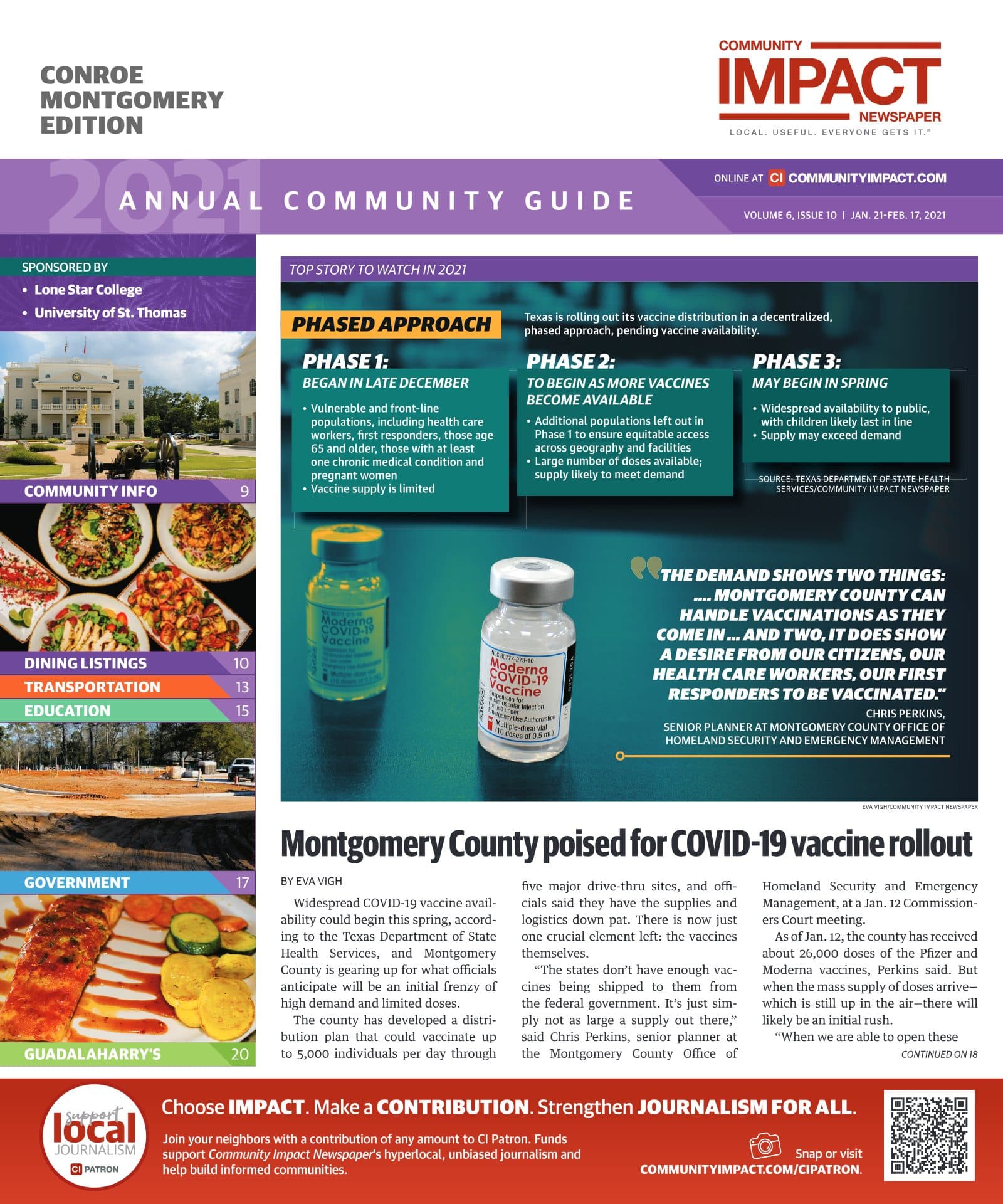 Conroe - Montgomery cover — January 2021