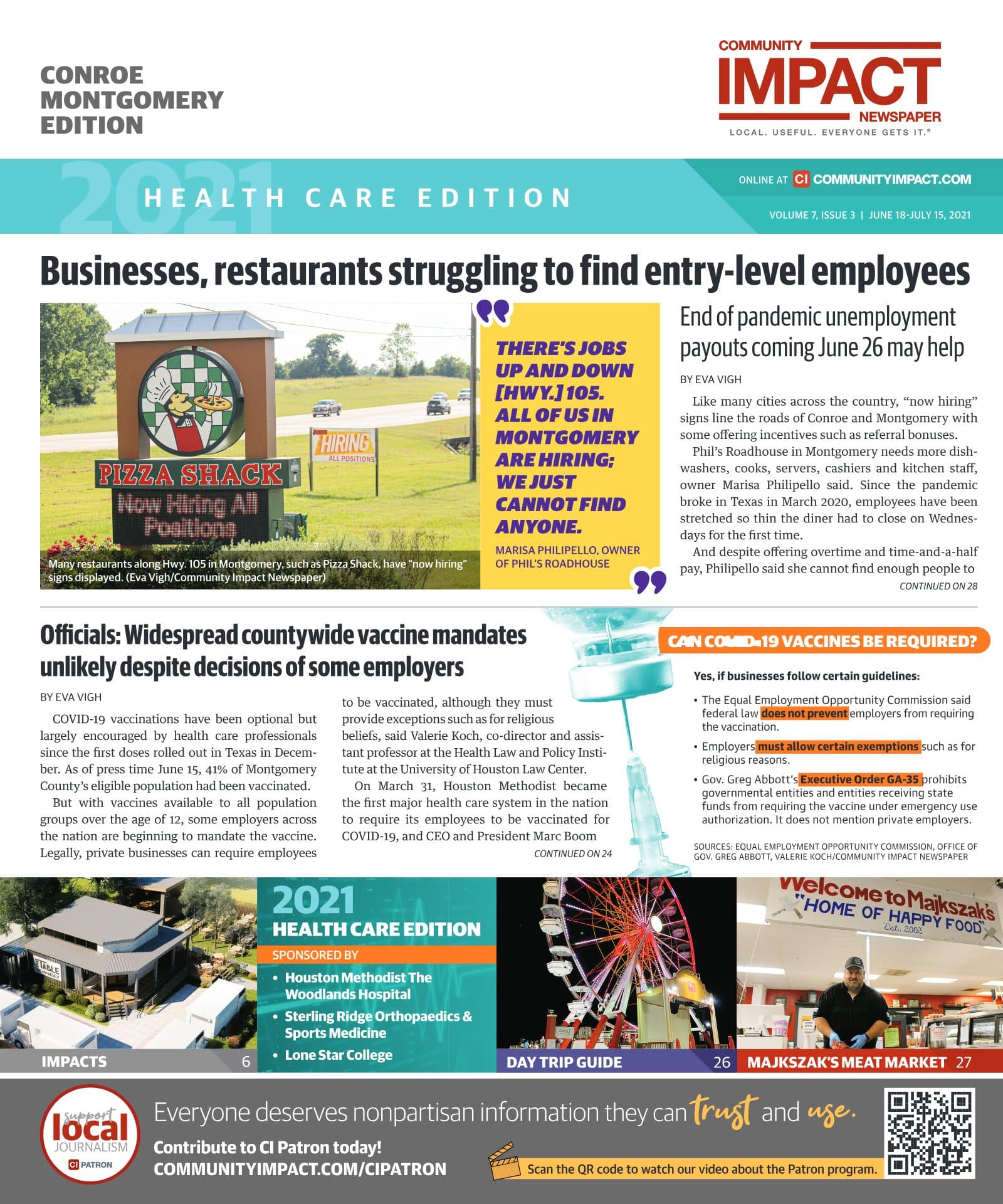Conroe - Montgomery cover — June 2021