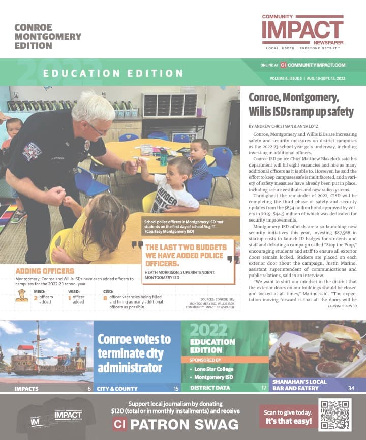 Conroe - Montgomery cover — August 2022
