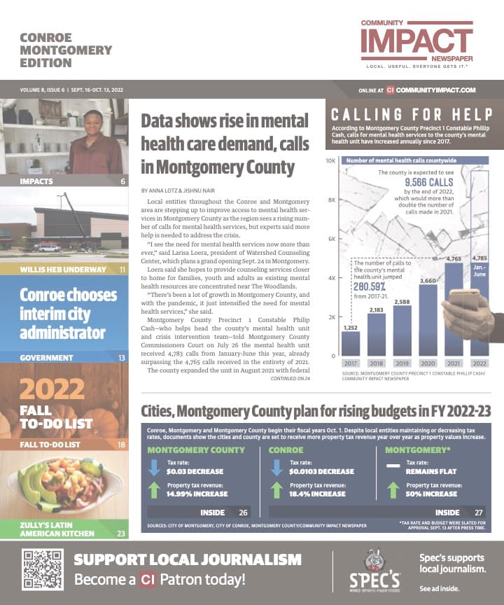 Conroe - Montgomery cover — September 2022