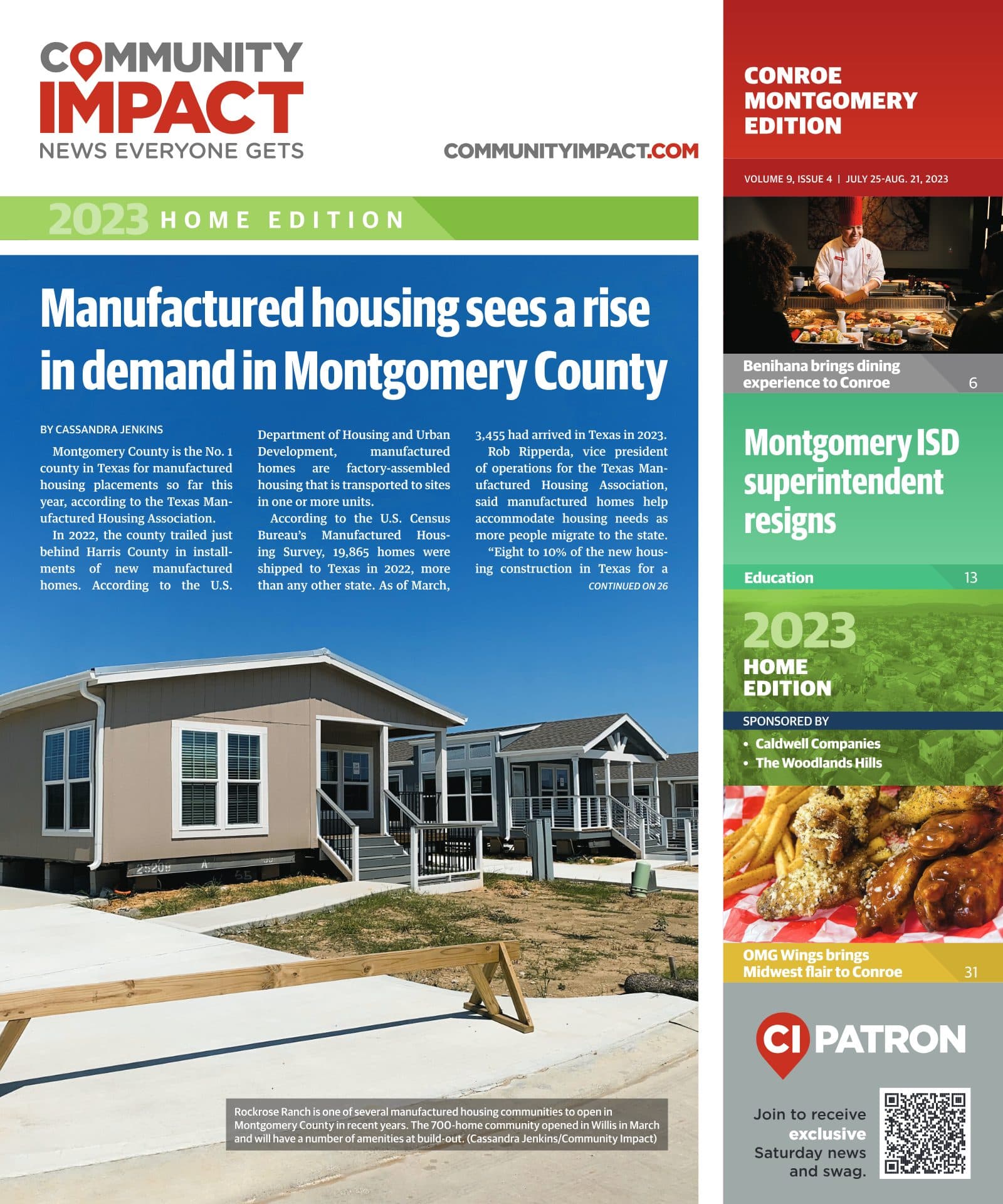 Conroe - Montgomery cover — July 2023