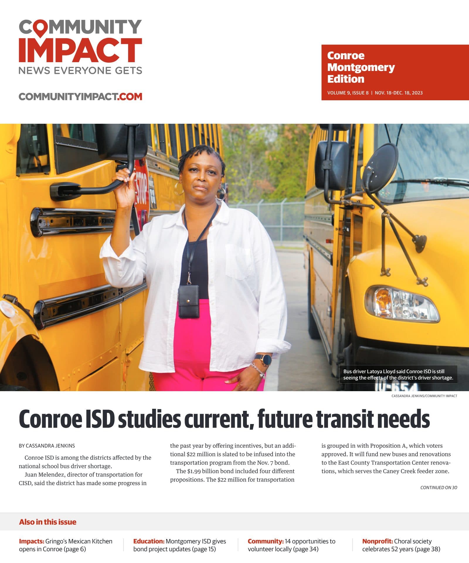 Conroe - Montgomery cover — November 2023