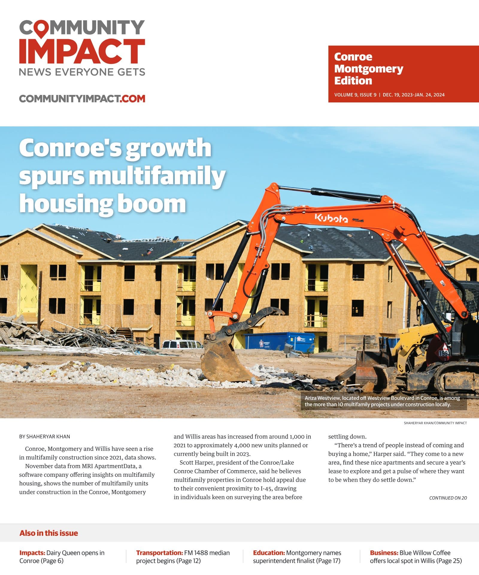 Conroe - Montgomery cover — December 2023